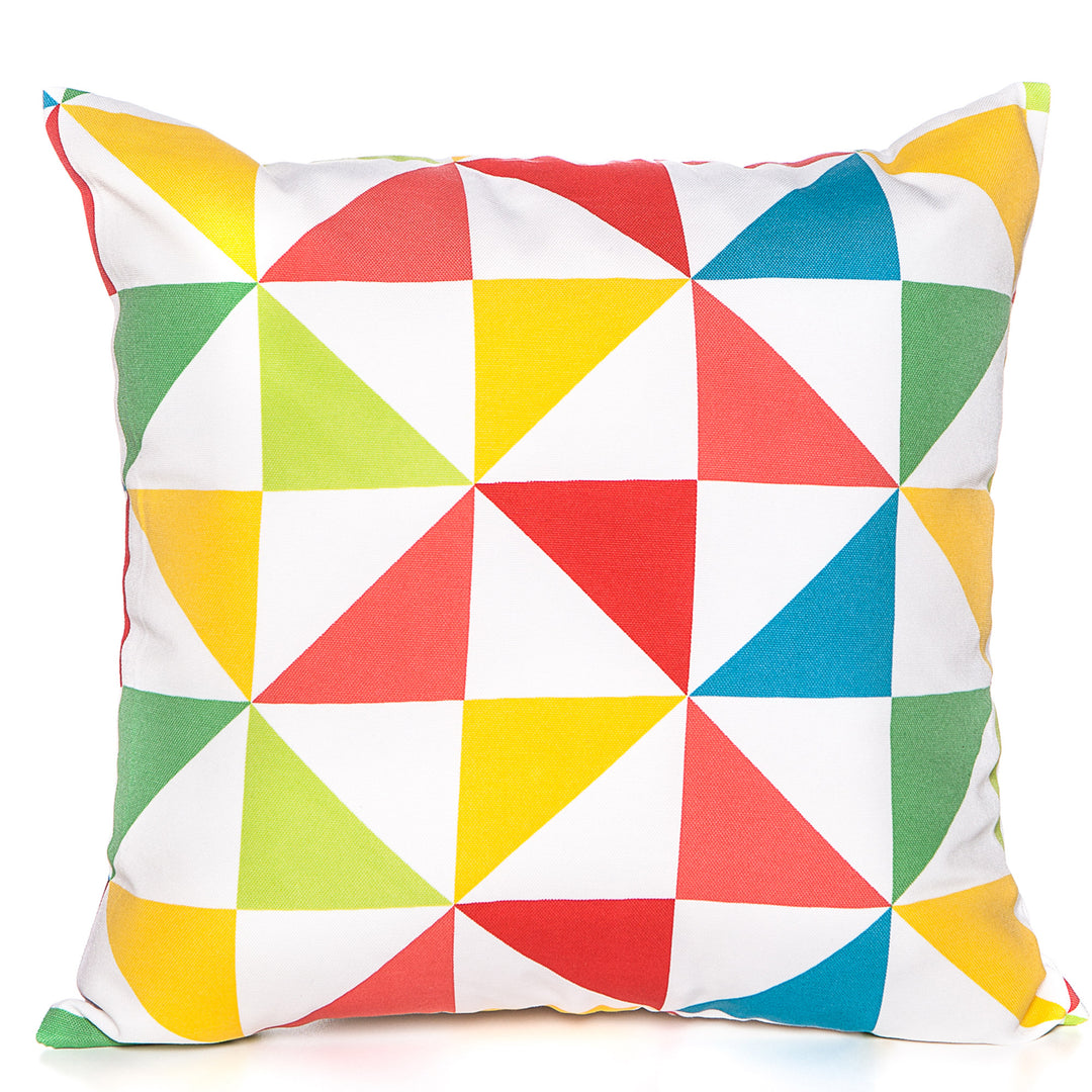 Cojín ELLIS rojo/verde/amarillo/azul