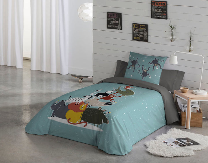 Kei Twin 2pcs Duvet Cover Set (66"Wx86"L)