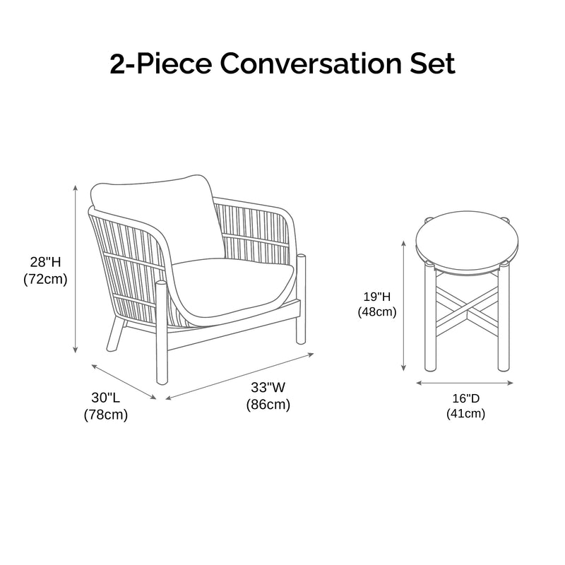 Dimension 2-Piece Conversation Set