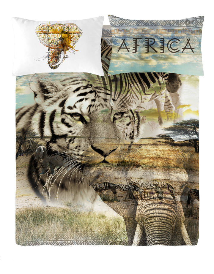 Juego de funda nórdica de 3 piezas Kito Safari de Gouchee Home