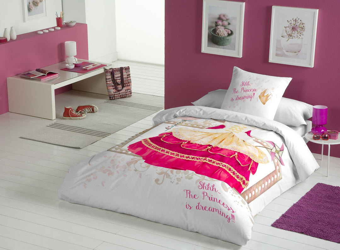 Gouchee Home Princess Pink Twin 2pc Duvet Cover Set