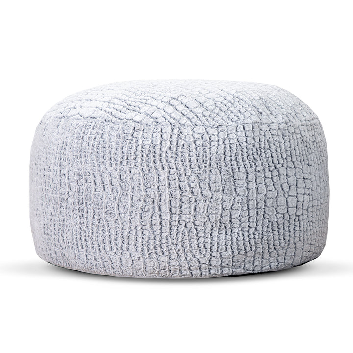 Pouf poire Genoa en fausse fourrure et mousse de 1,2 m