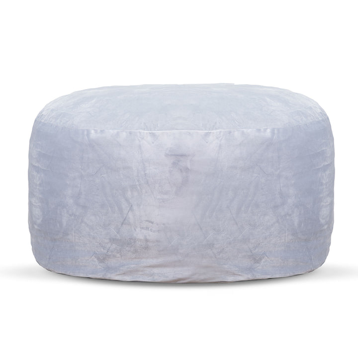 Pouf poire en mousse de velours Ava de 1,2 m