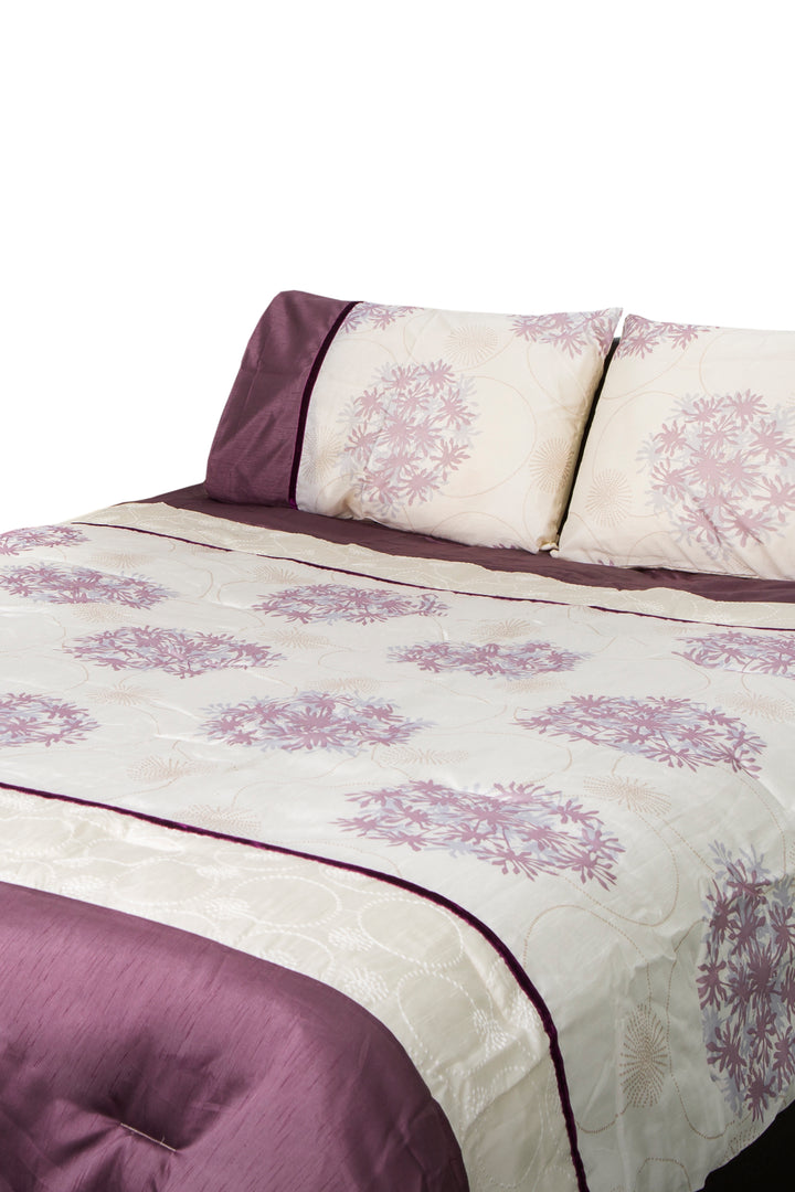 Gouchee Home Jupe de lit Lavande Dream Double Crème