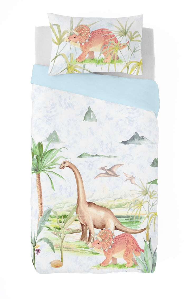 Dinosaur Twin 2pcs Duvet Cover Set (66"Wx86"L)