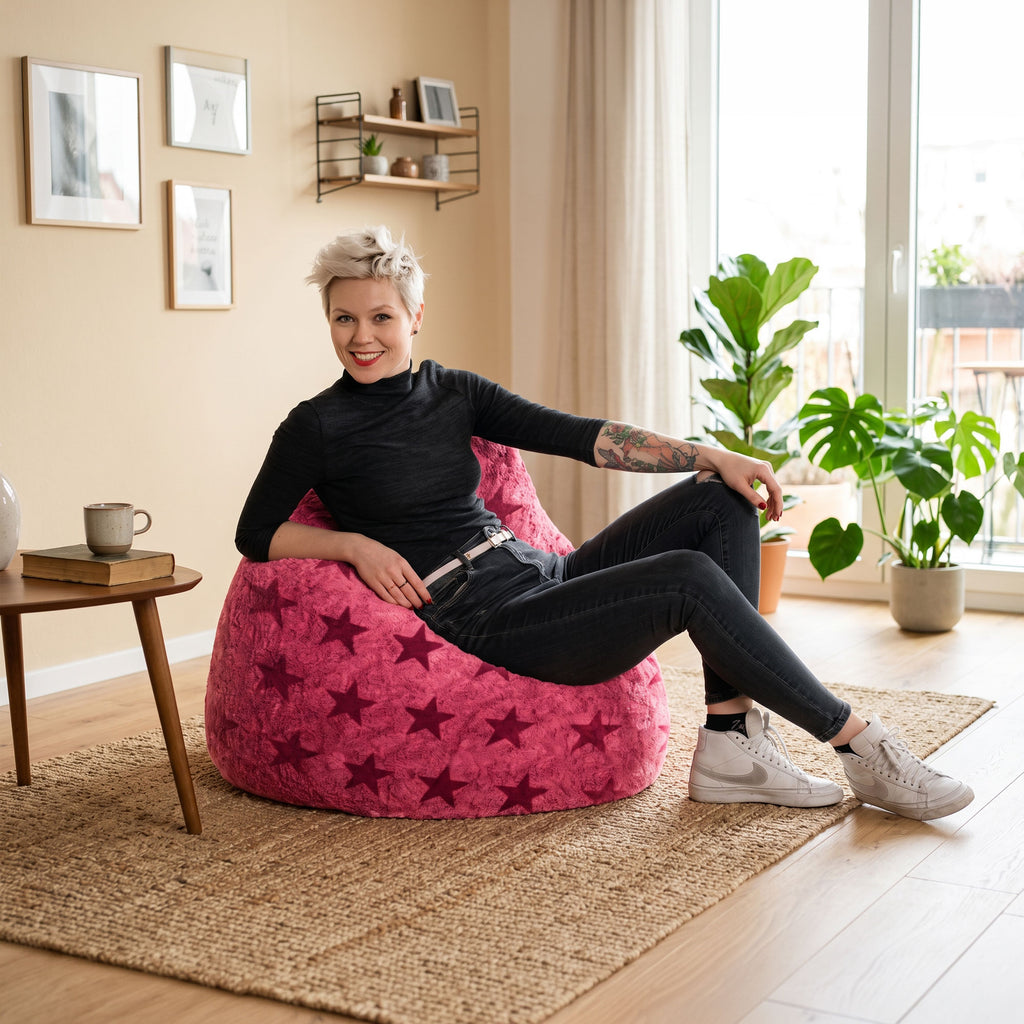 FLUFFY STARS Bean Bag Chair