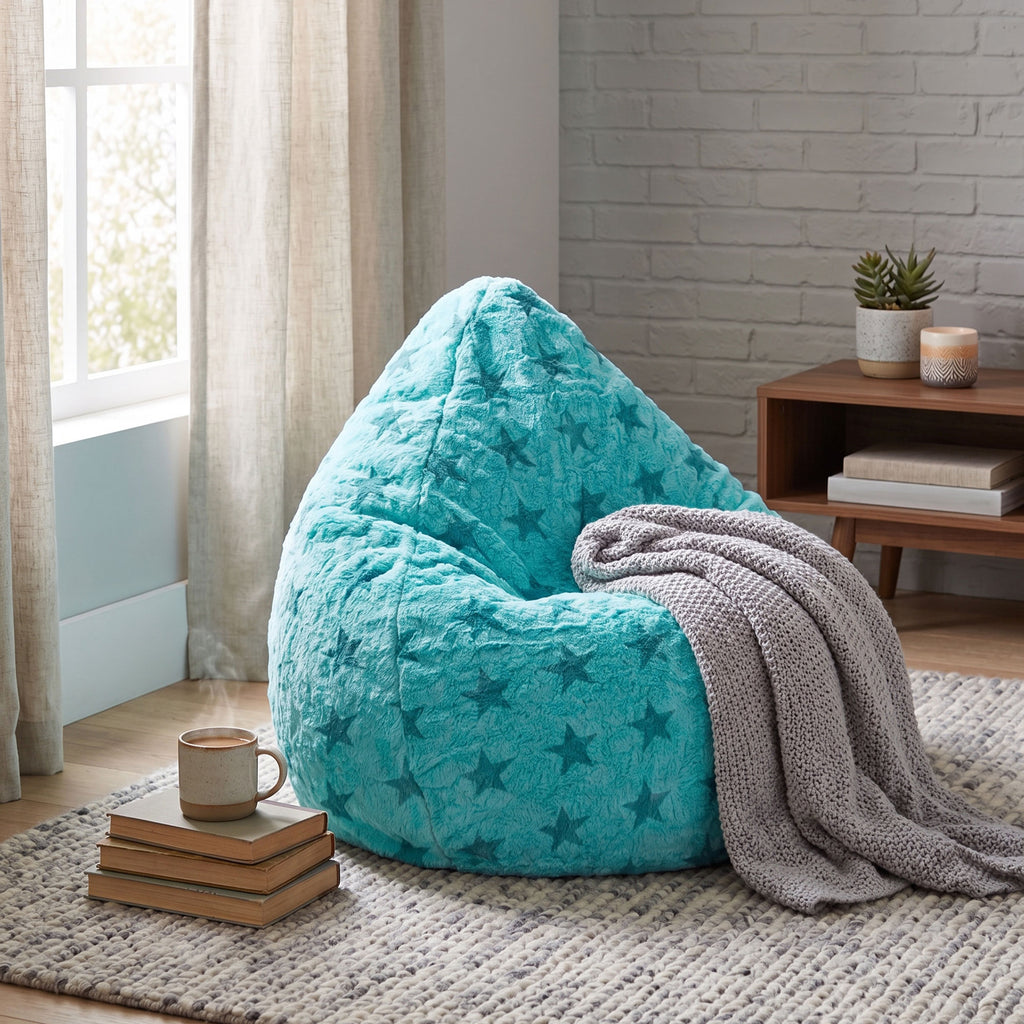 FLUFFY STARS Bean Bag Chair