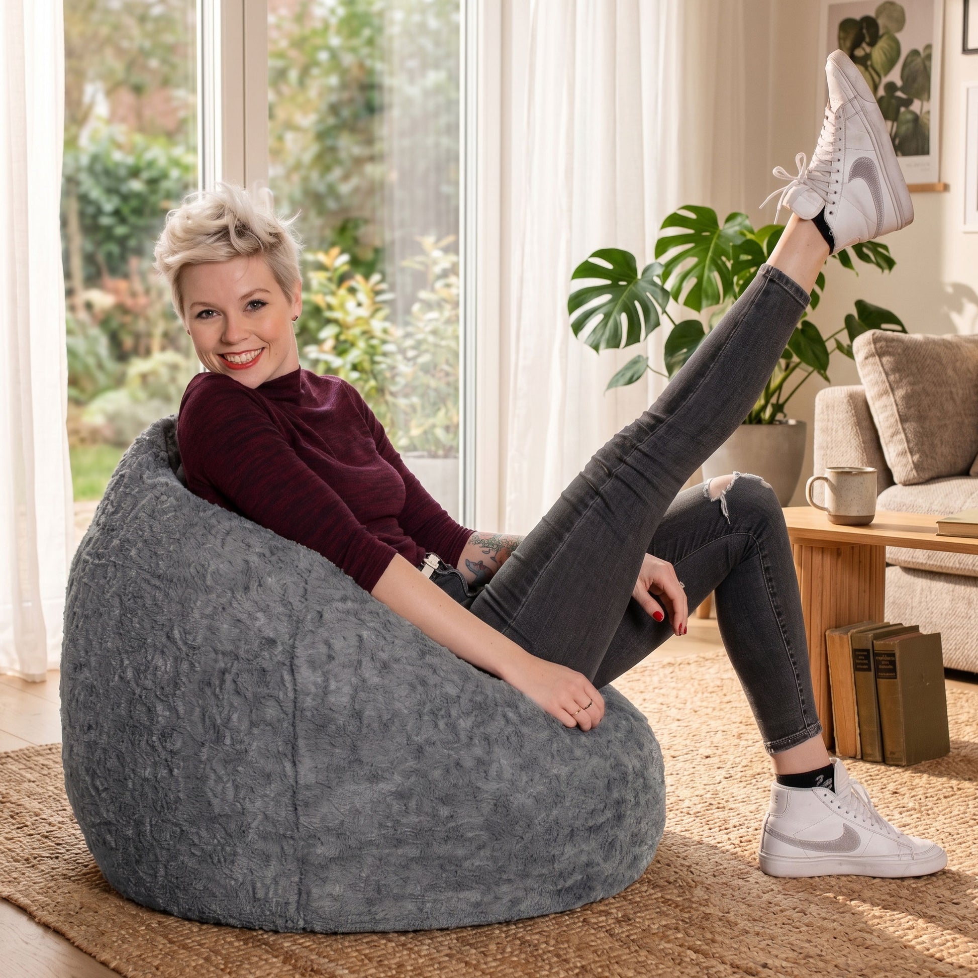 Sillón puff mullido