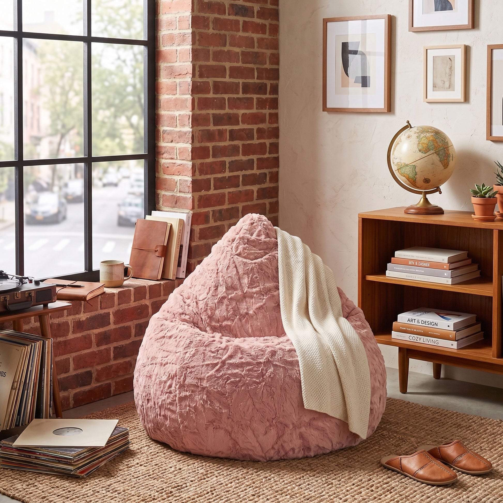 Sillón puff mullido