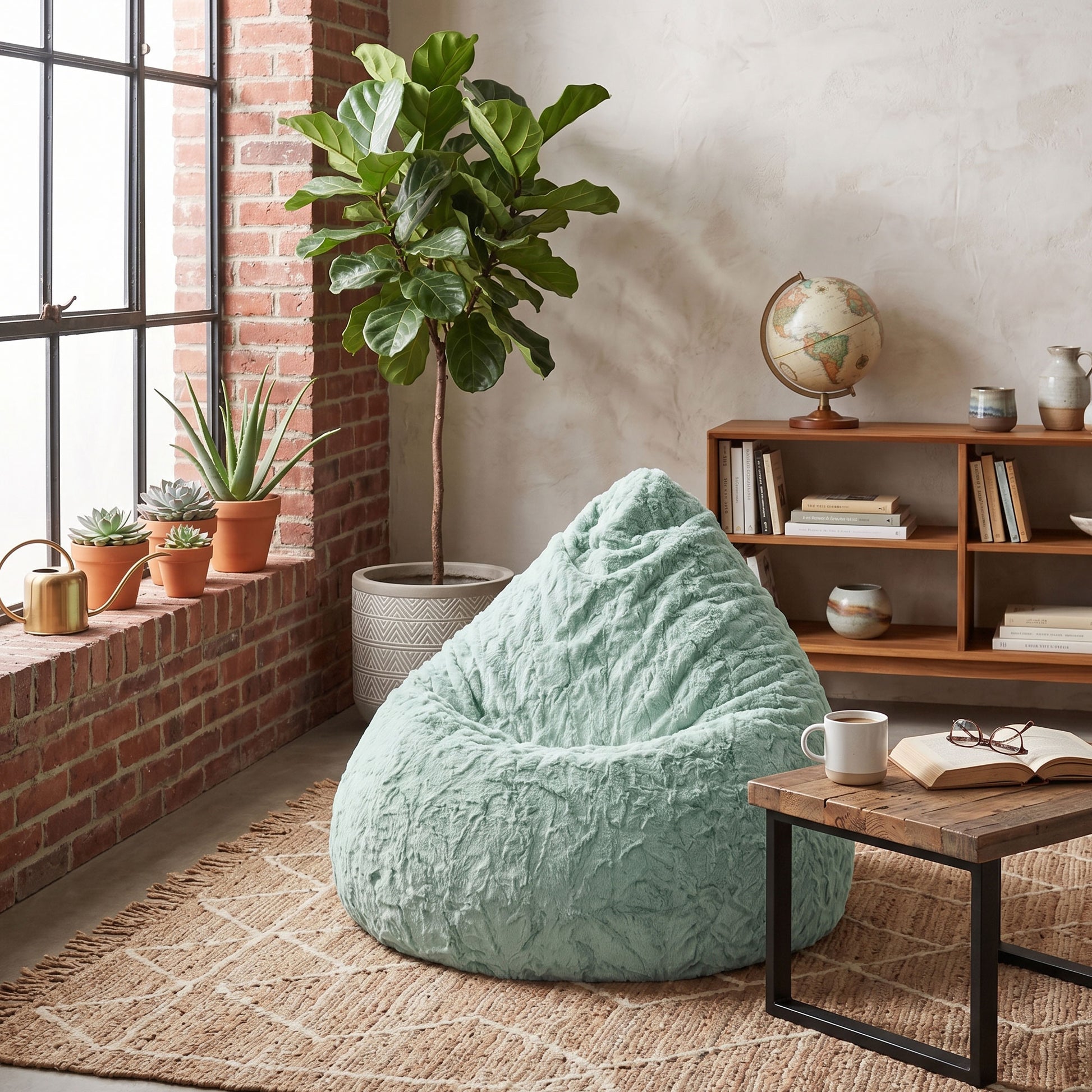 Sillón puff mullido