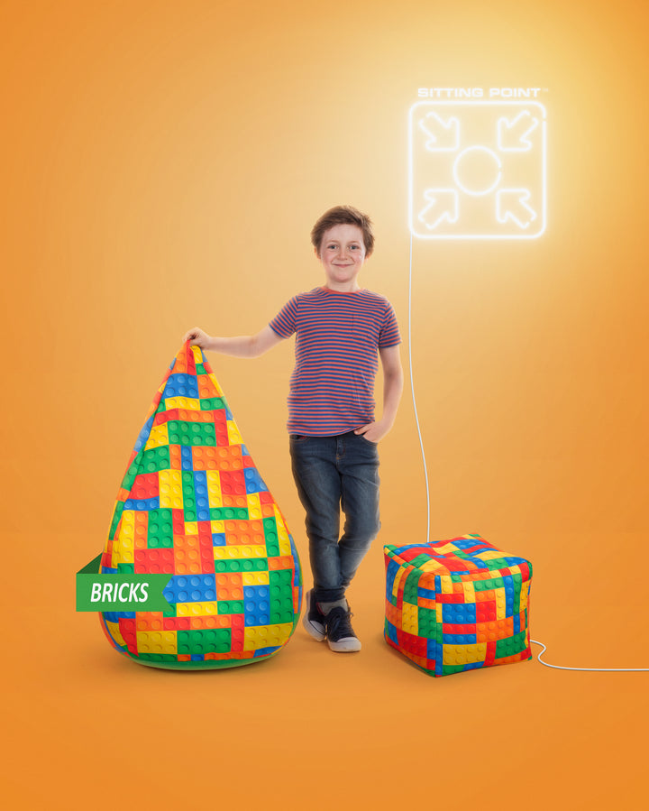 Cube Bricks Ottoman	Pouf