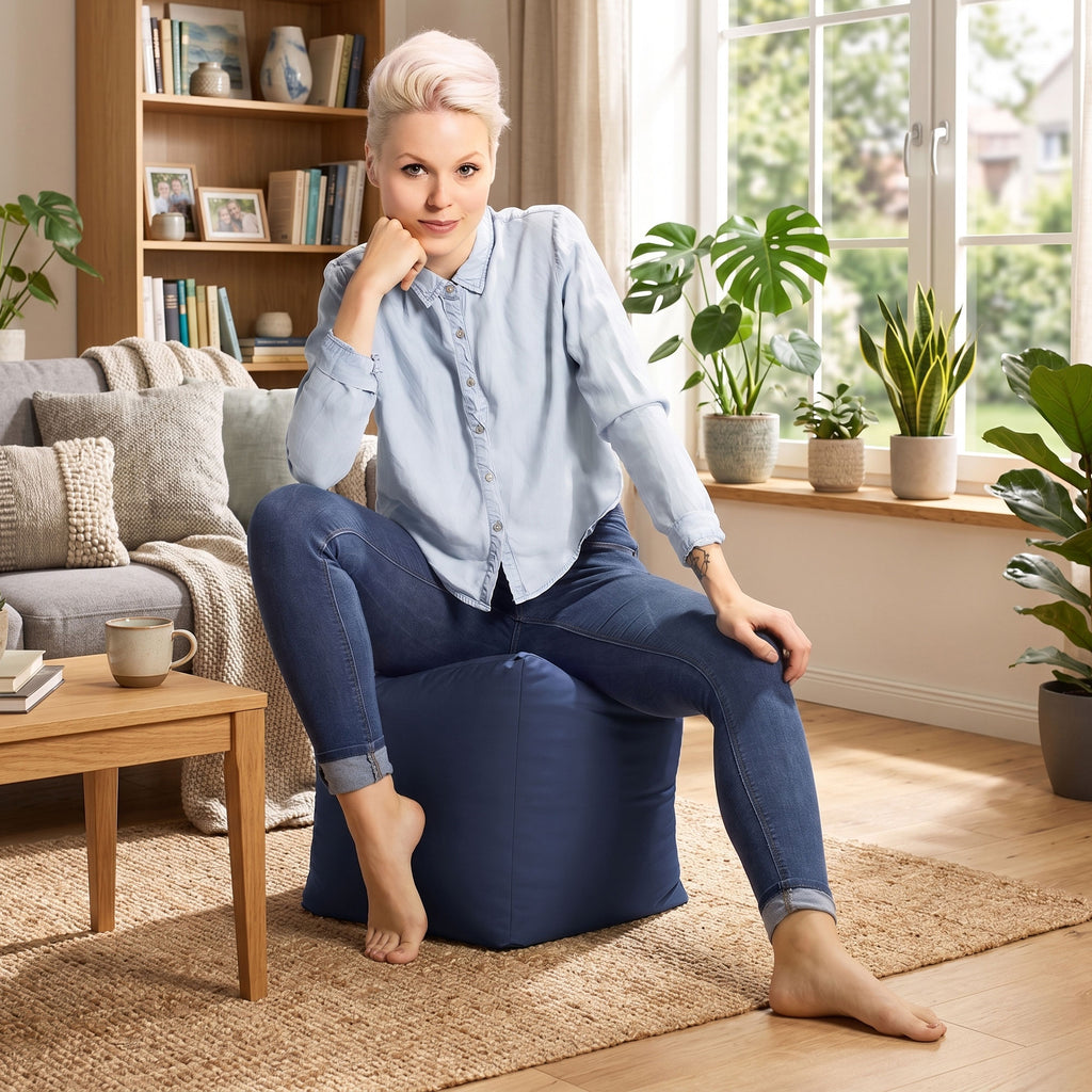 Cube Brava Pouf Ottoman Shell