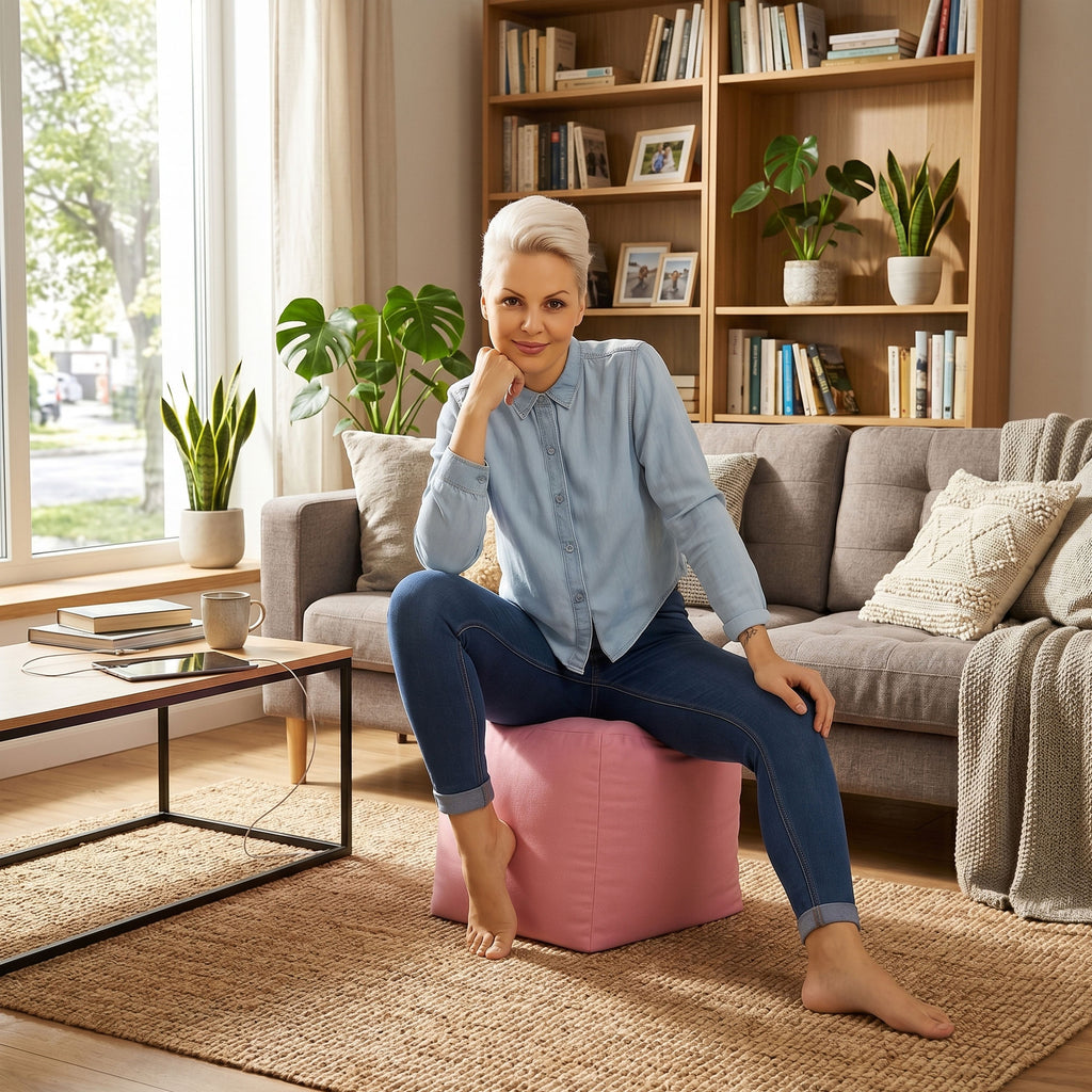 Cube Brava Pouf Ottoman Shell
