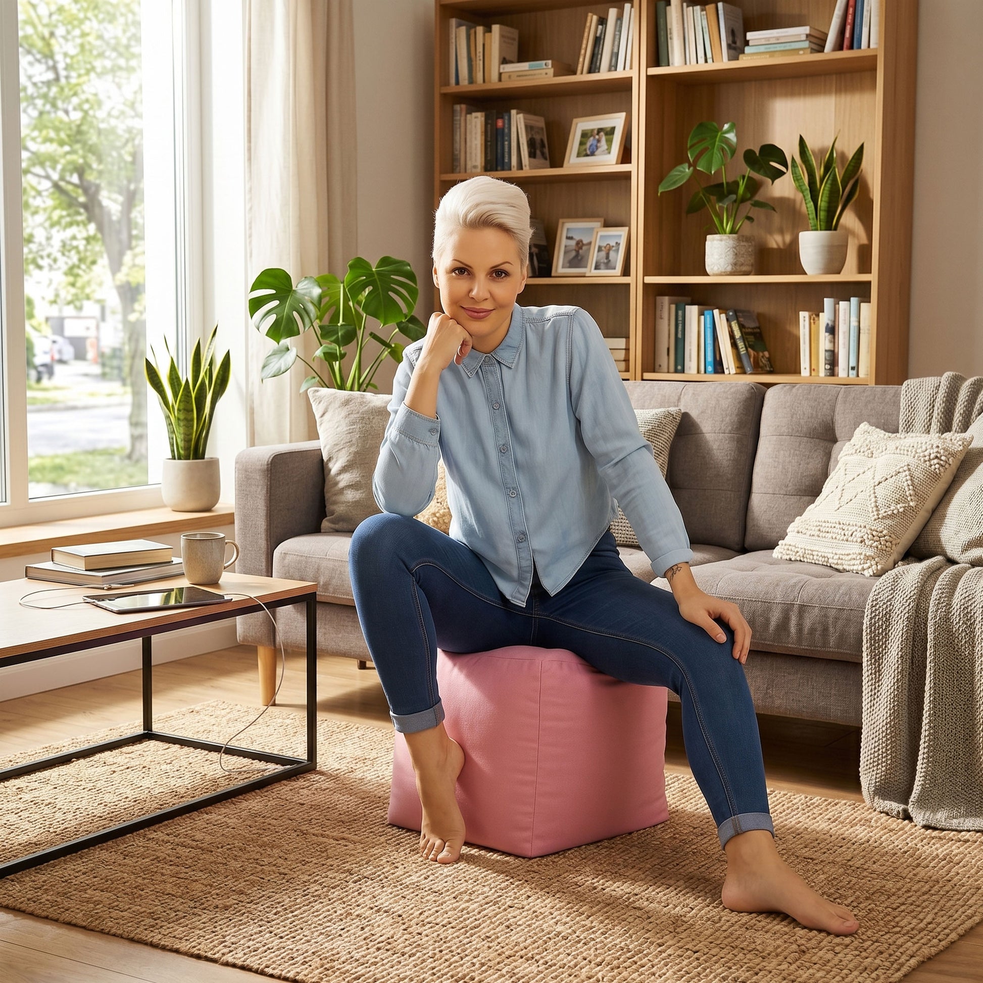 Cube Brava Pouf Ottoman