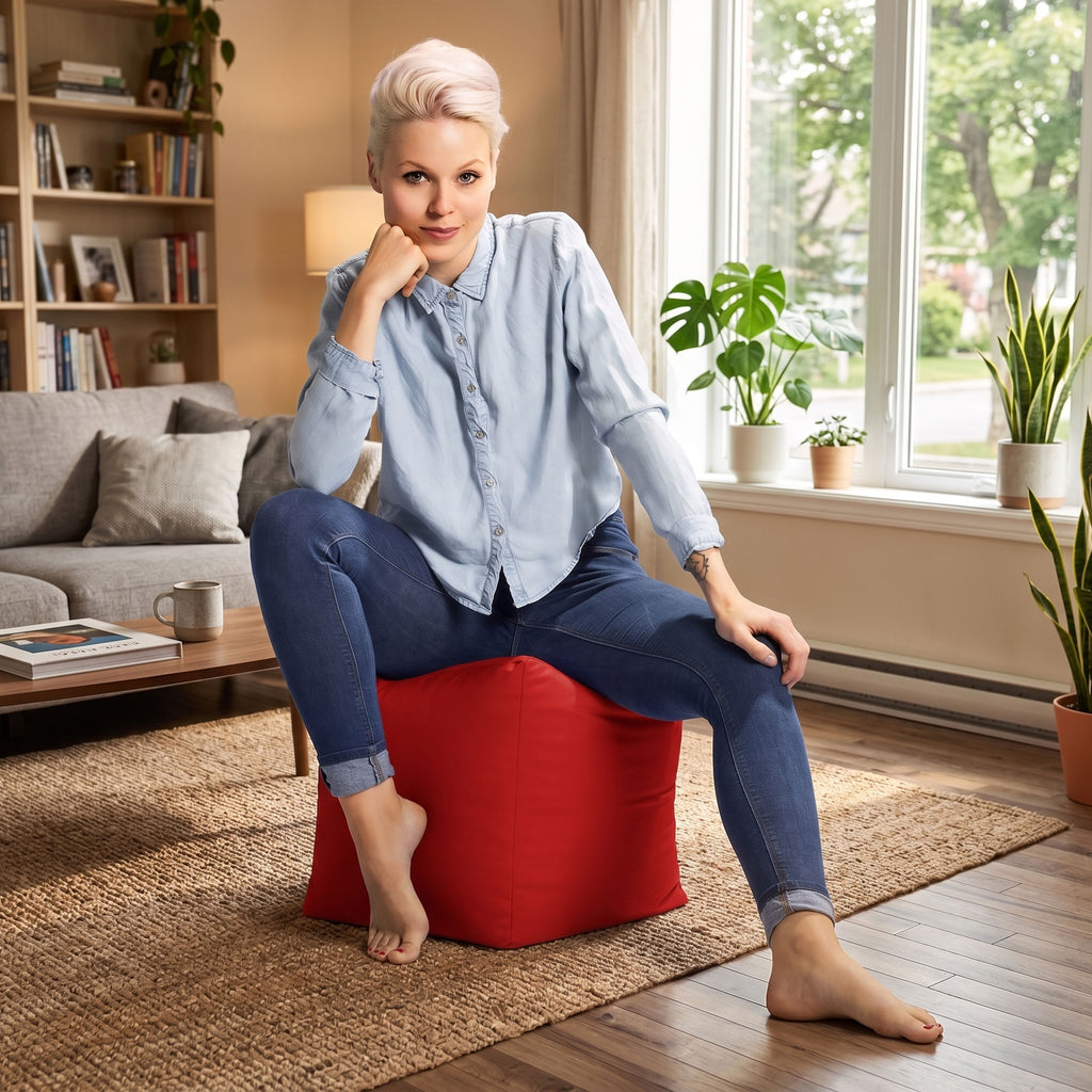 Cube Brava Pouf Ottoman Shell