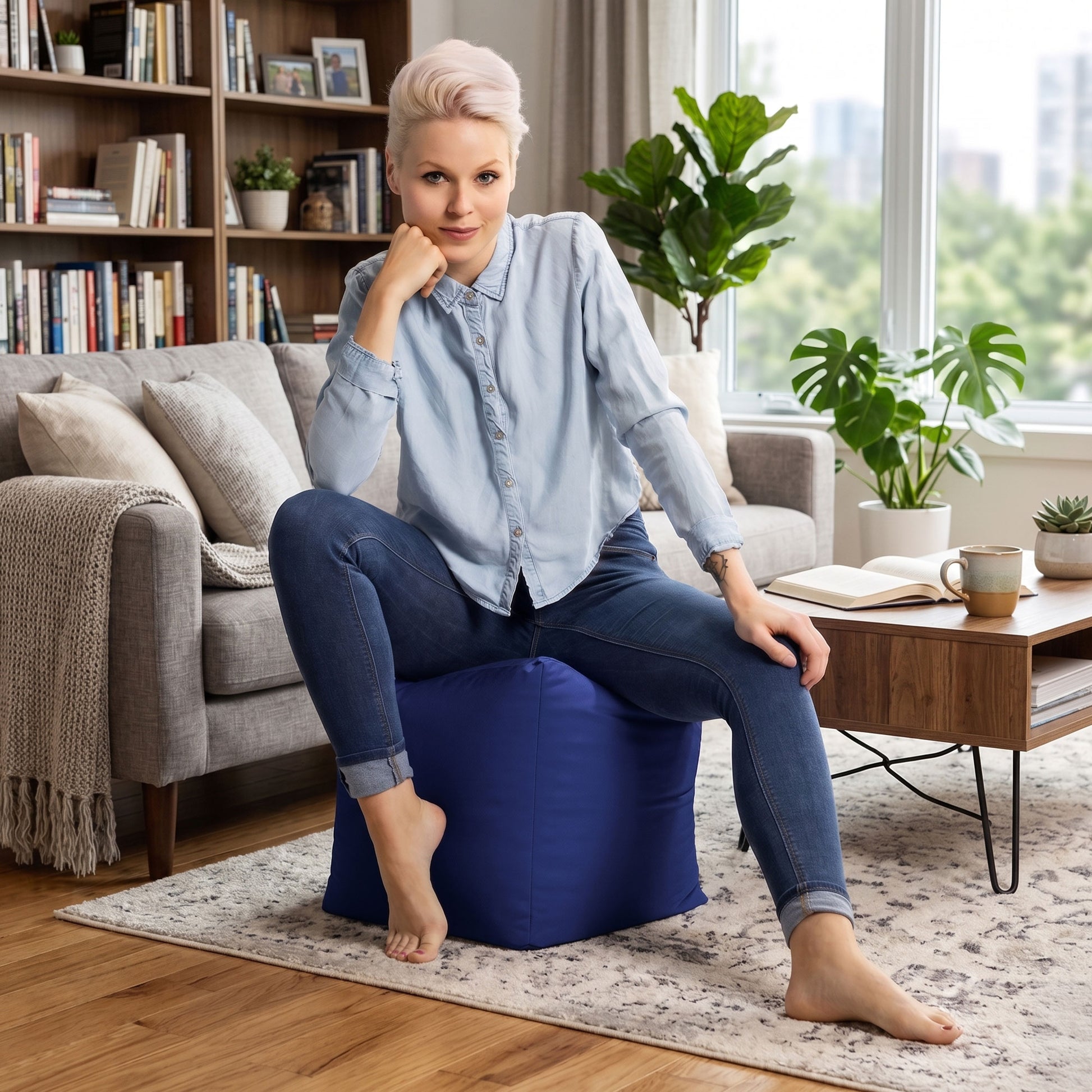 Cube Brava Pouf Ottoman
