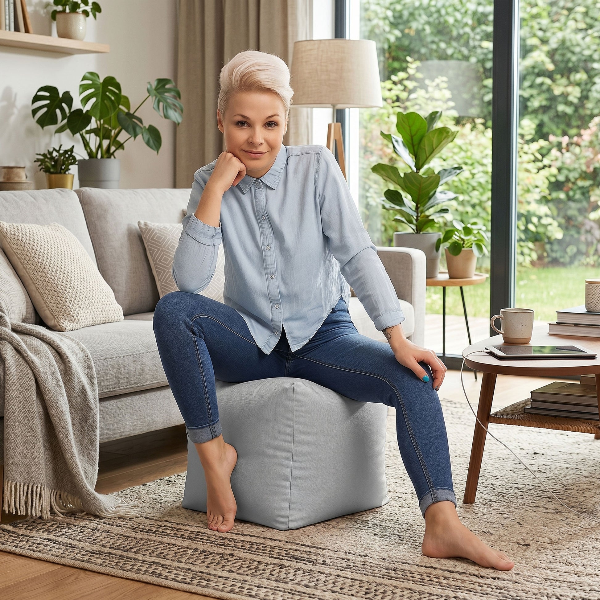 Cube Brava Pouf Ottoman