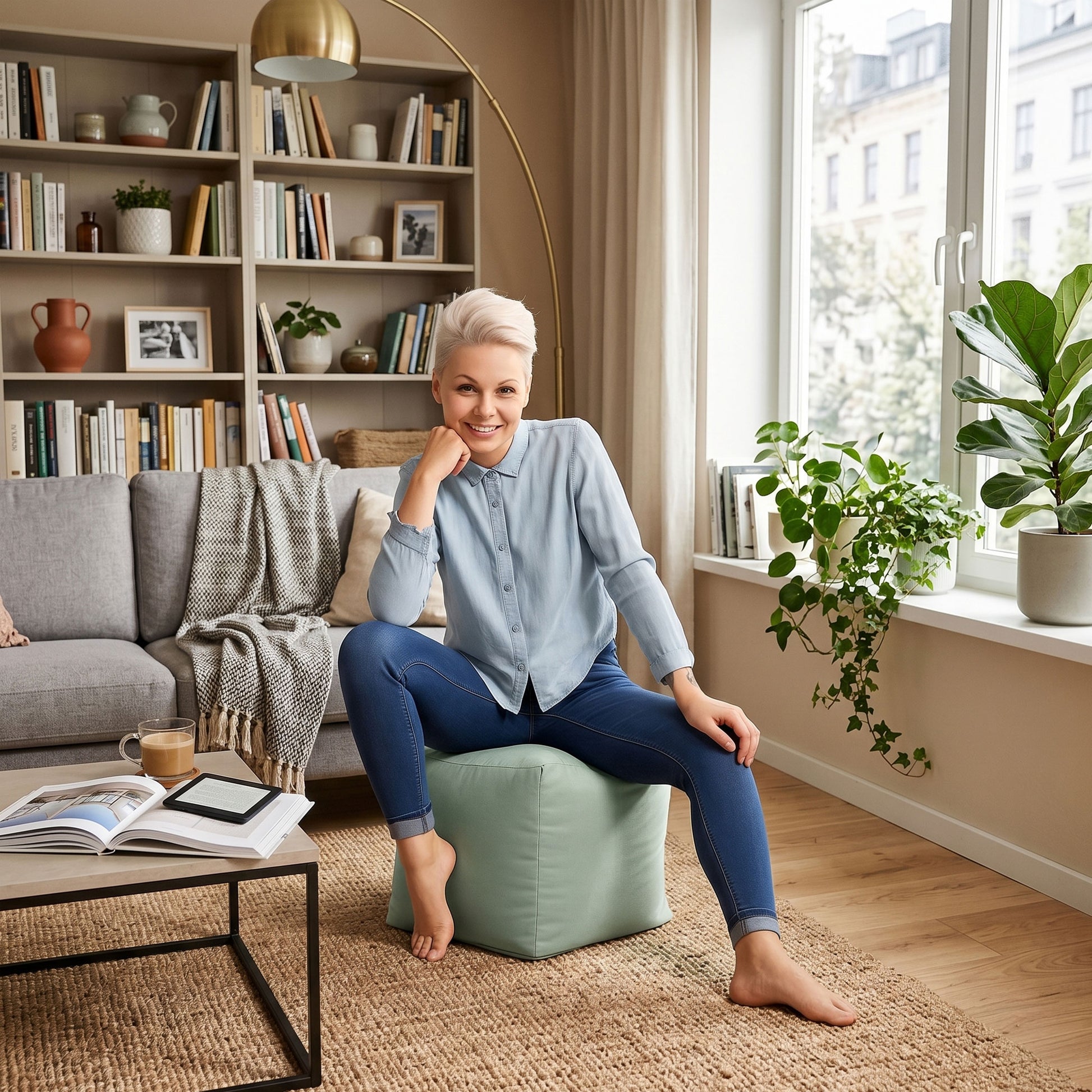 Cube Brava Pouf Ottoman
