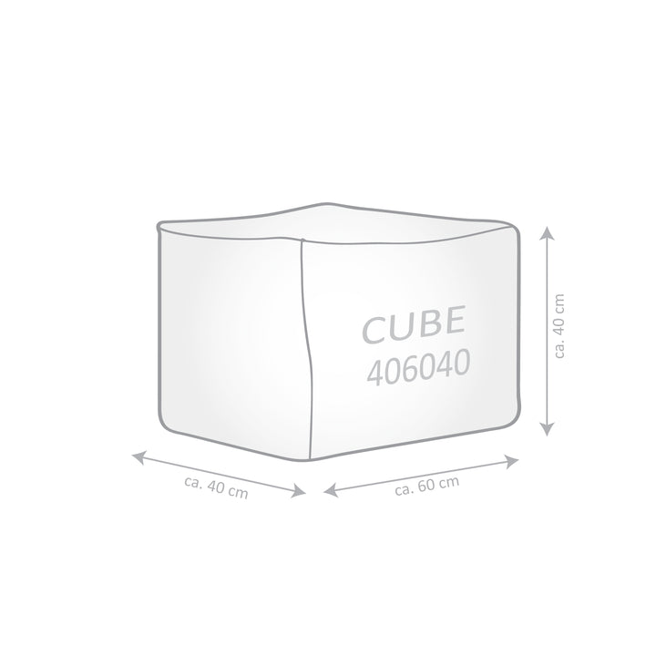 Cube Straw Ottoman Pouf -(XL)