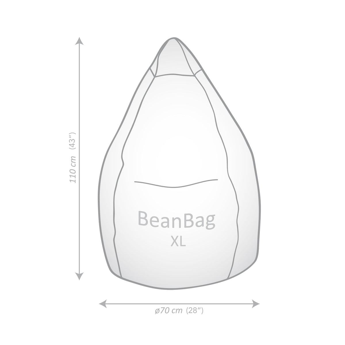 FLUFFY STARS Bean Bag Chair