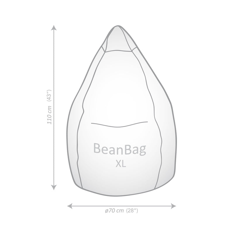 Bean Bag Fluffy Stars Dimensions