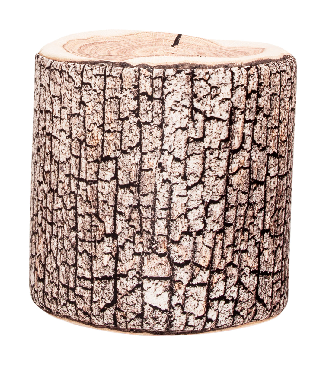 Dotcom Wood Ottoman Pouf