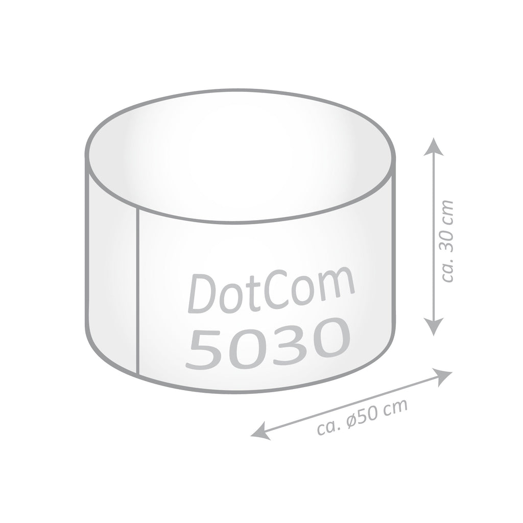 Pouf poire en laine Dotcom 20"dia x 12"h