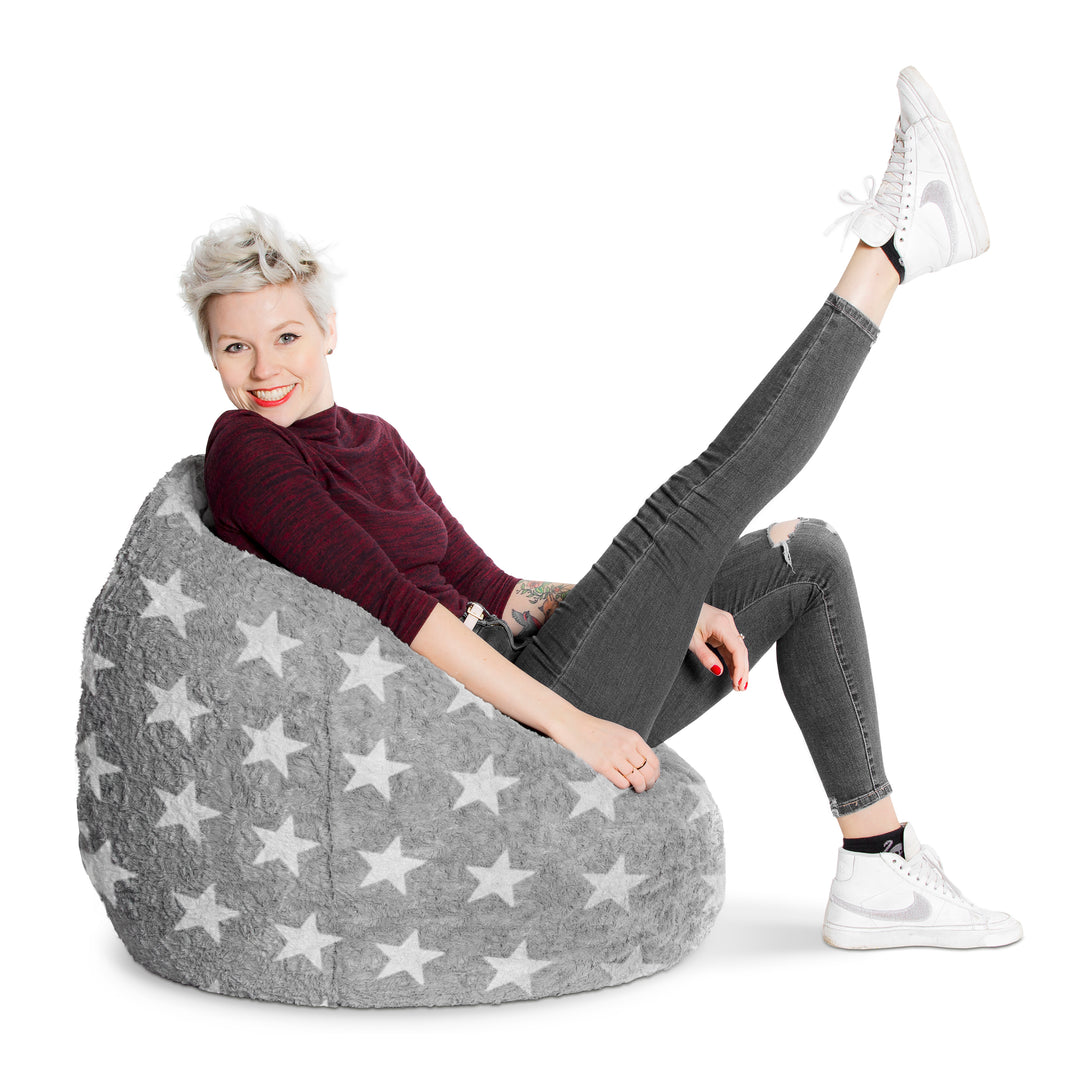 FLUFFY STARS Bean Bag Chair