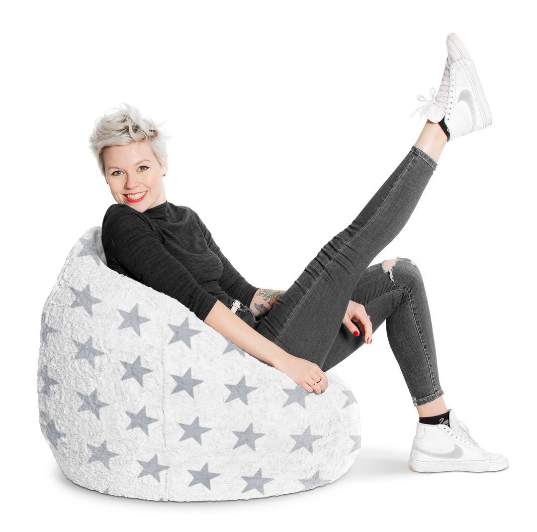 FLUFFY STARS Bean Bag Chair