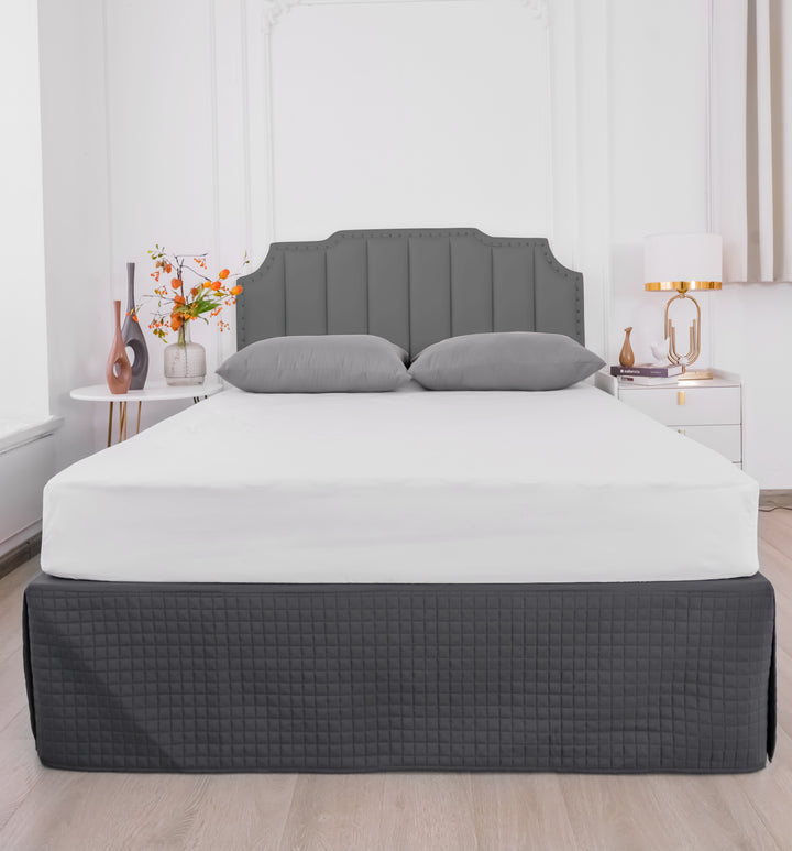 Gouchee Home Grid Bedskirt