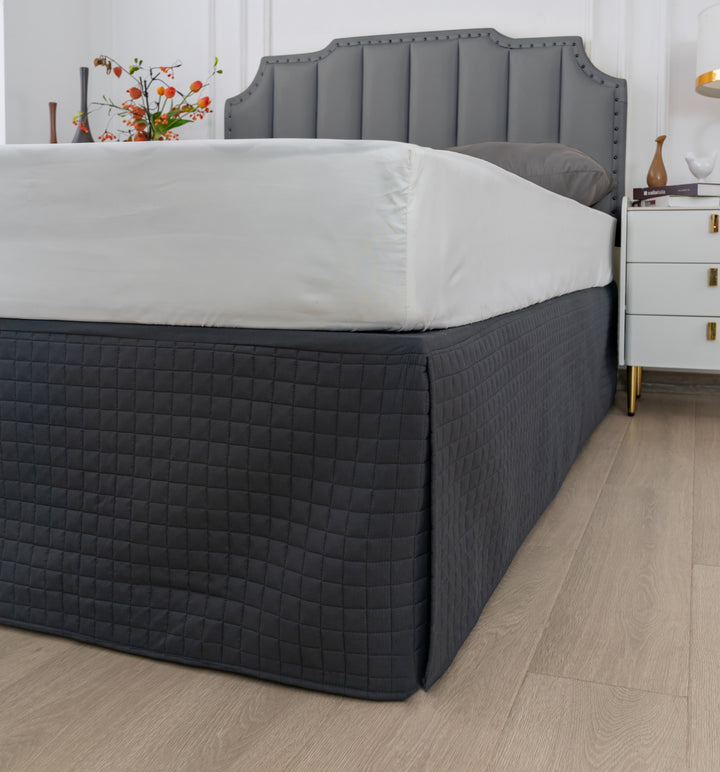 Gouchee Home Grid Bedskirt