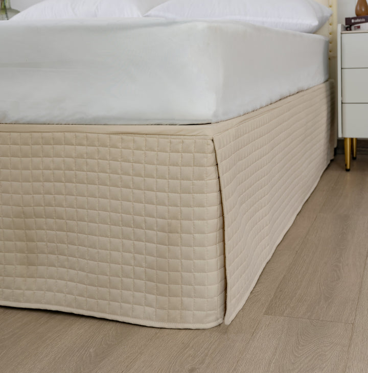 Gouchee Home Grid Bedskirt