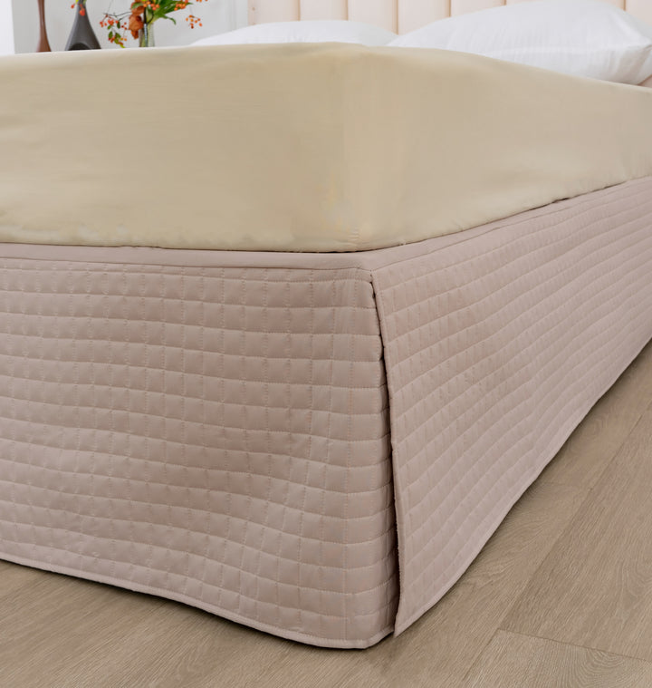 Gouchee Home Grid Bedskirt