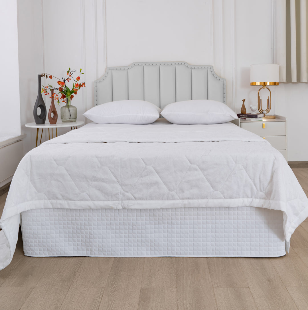 Gouchee Home Grid Bedskirt