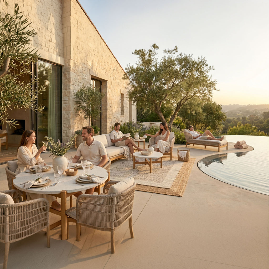 Portofino Outdoor Dining Table Natural