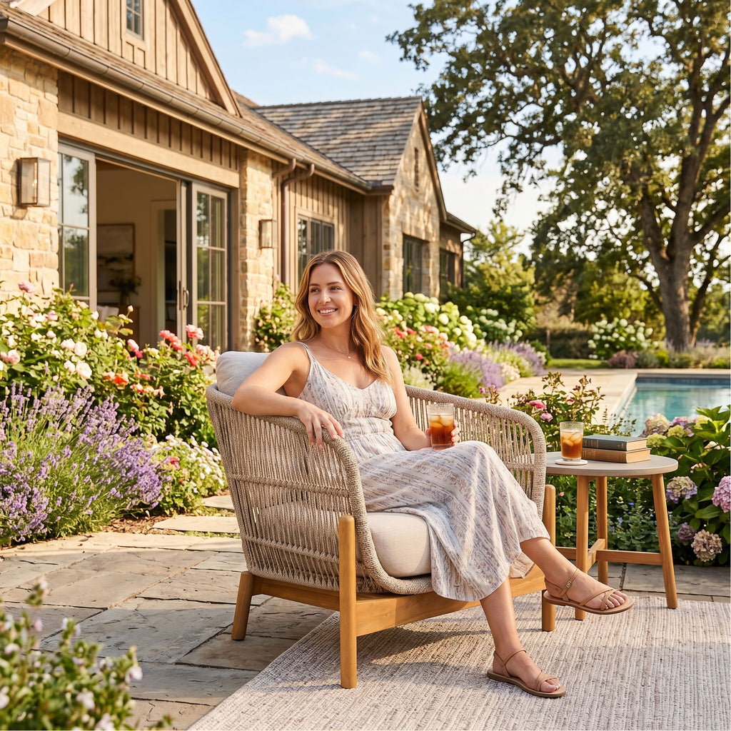 Portofino Outdoor Club Chair Natural