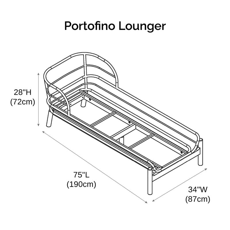 Portofino Lounger Size