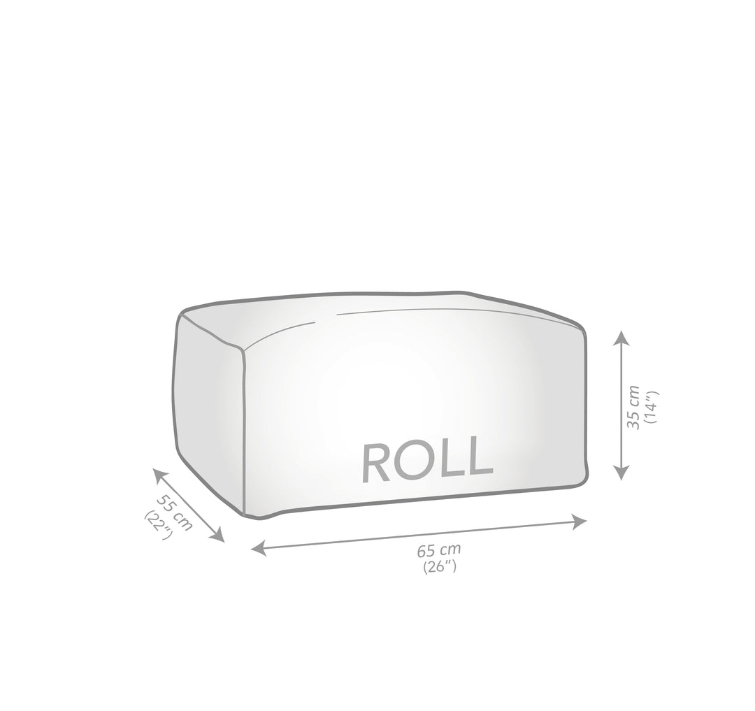 Roll Velvet Pouf