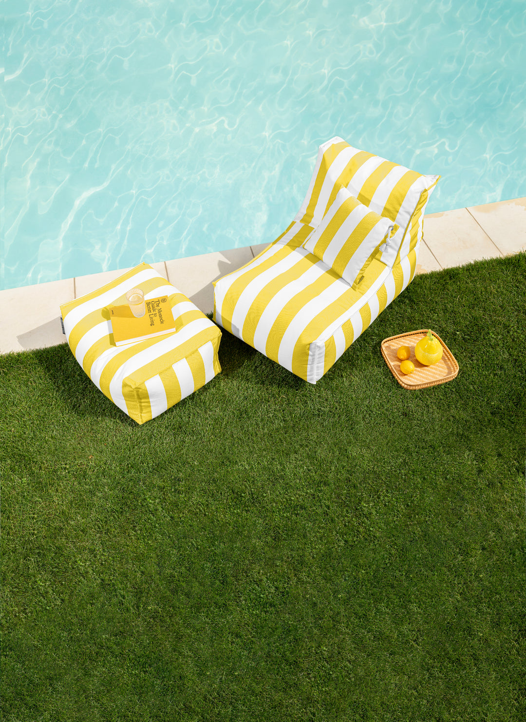 Santorin Roll Indoor/Outdoor Ottoman/Pouf