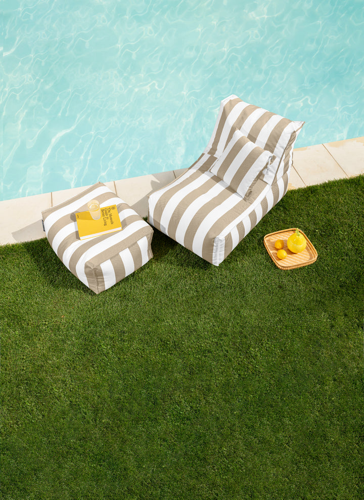 Santorin Roll Indoor/Outdoor Ottoman/Pouf