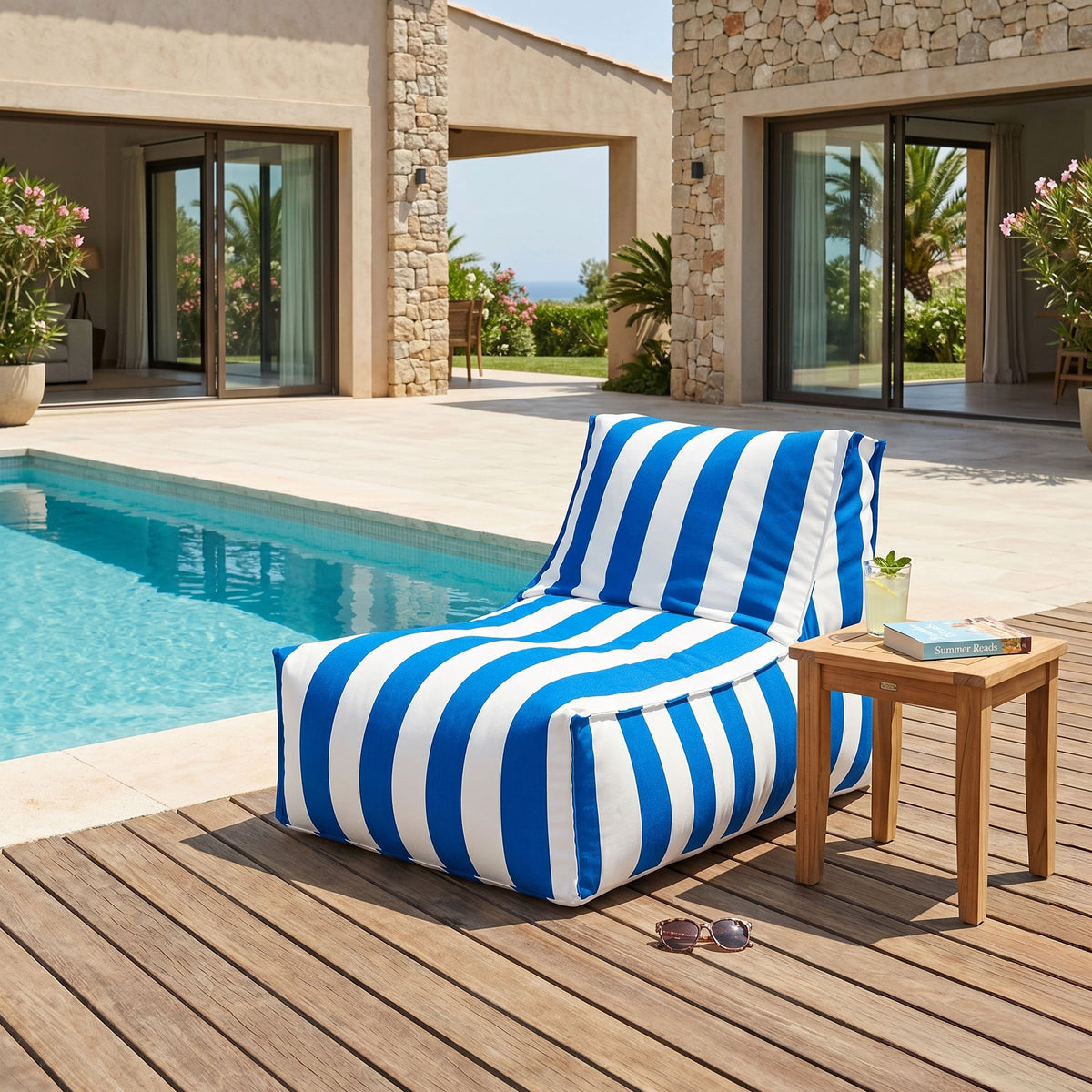 Santorin Rock Outdoor Lounger Shell
