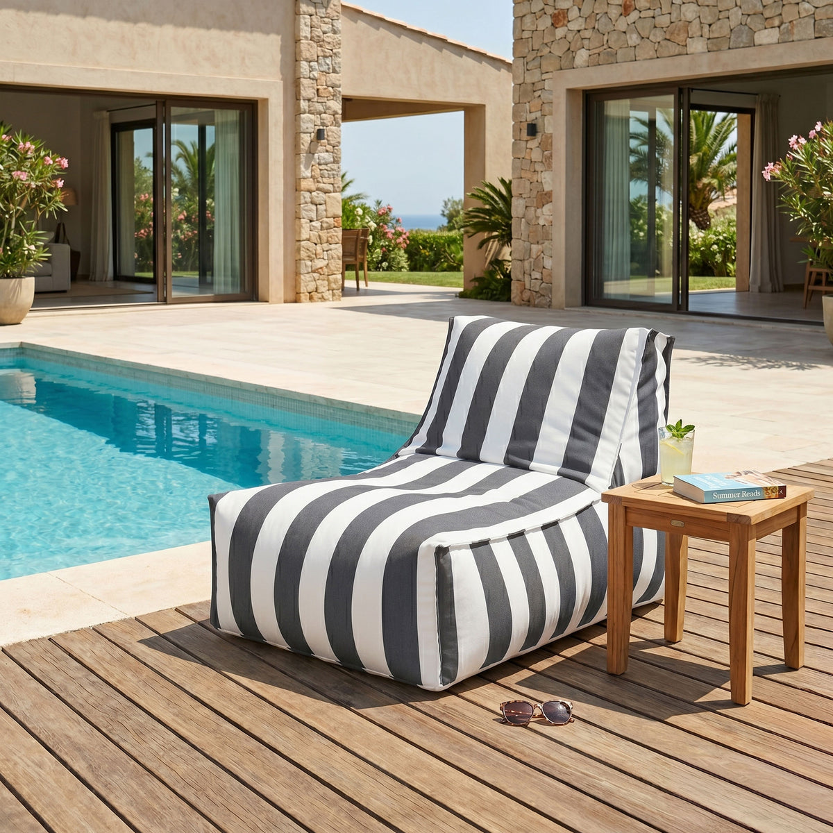 Santorin Rock Outdoor Lounger Shell