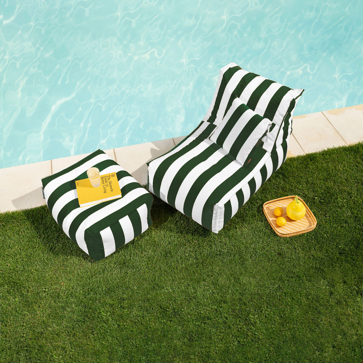 Santorin Rock Outdoor Lounger Shell