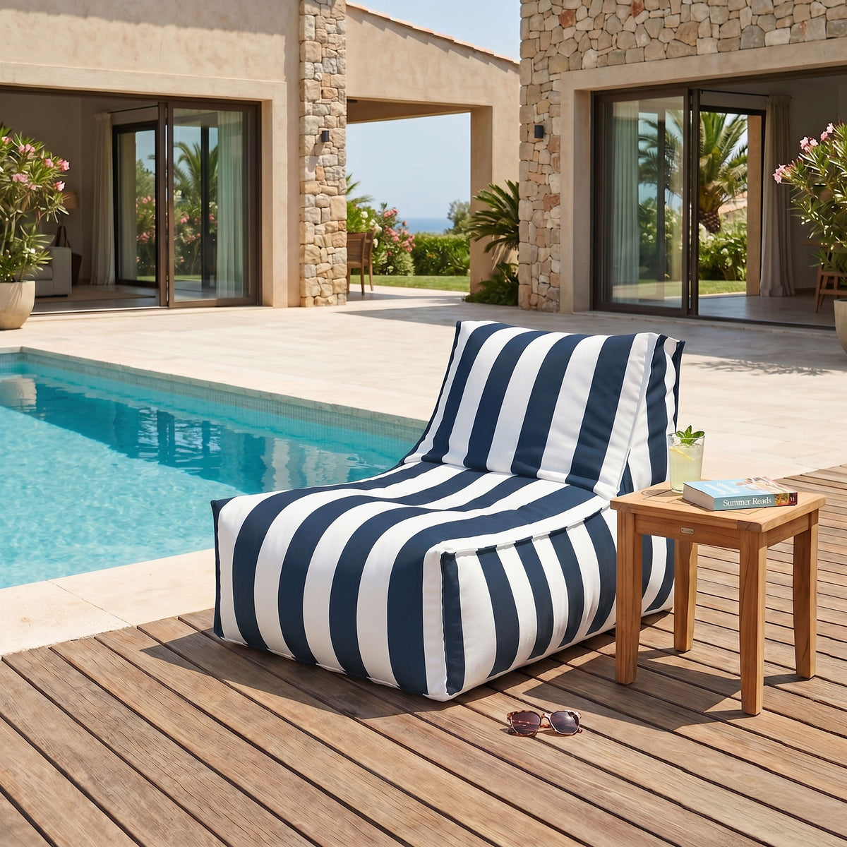 Santorin Rock Outdoor Lounger Shell