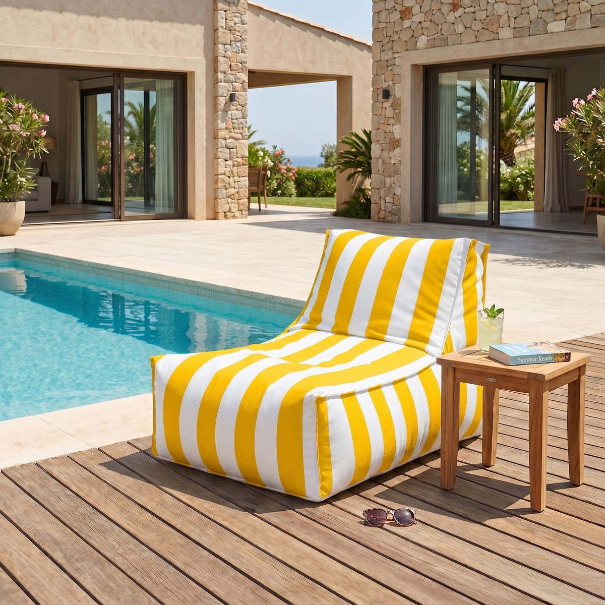 Santorin Rock Outdoor Lounger Shell
