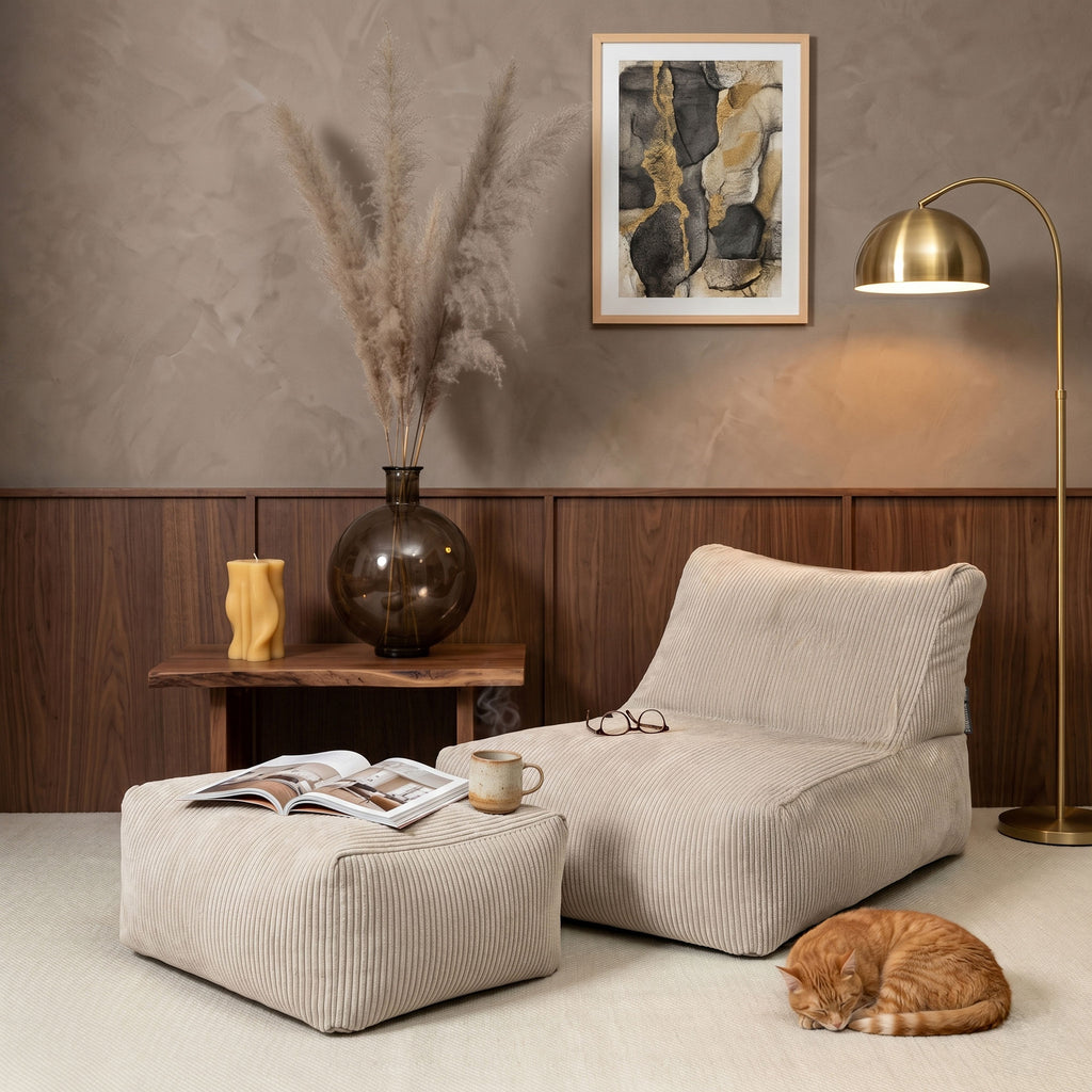 Pouf-chaise longue Shara Rock
