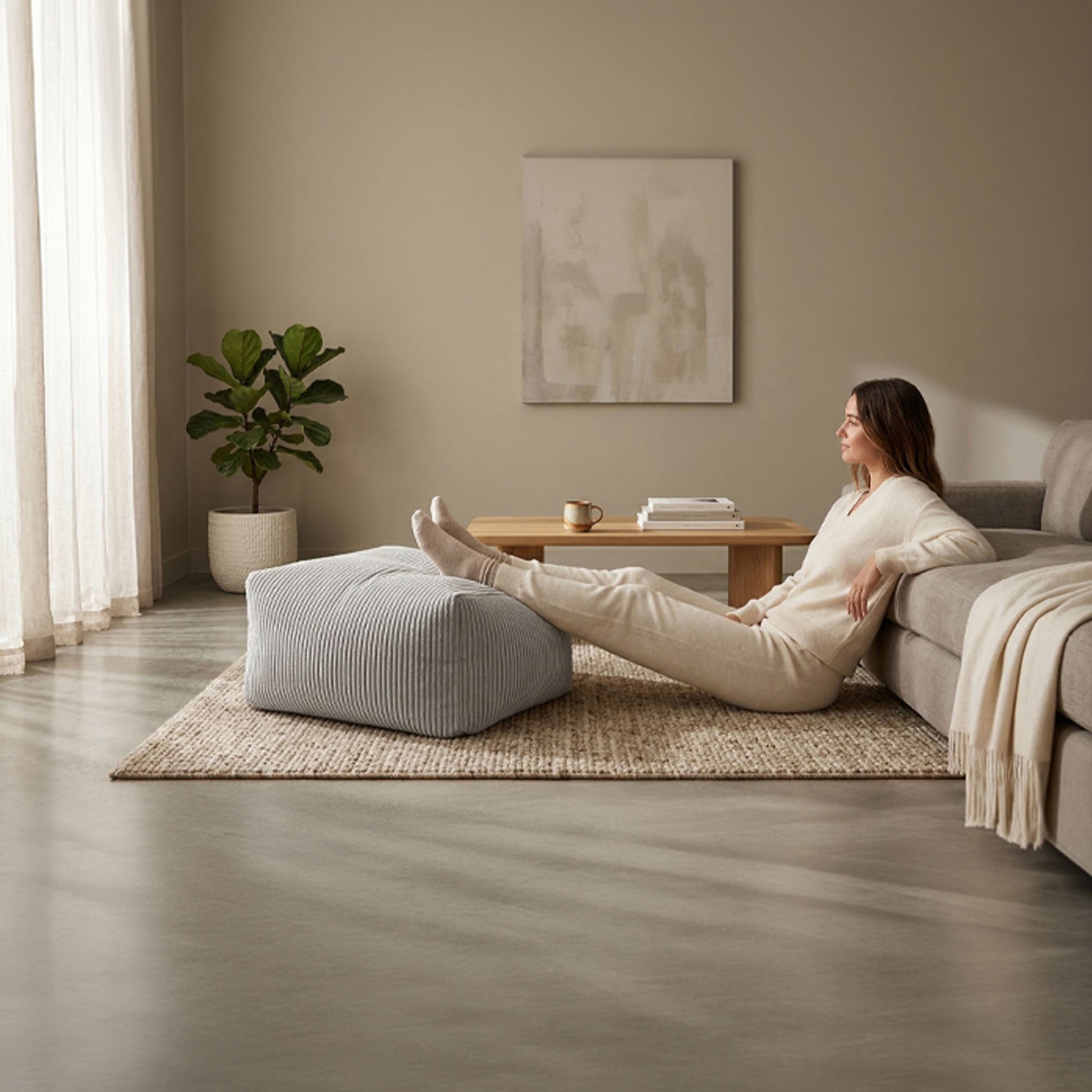 Pouf roulant Shara de Gouchee Home