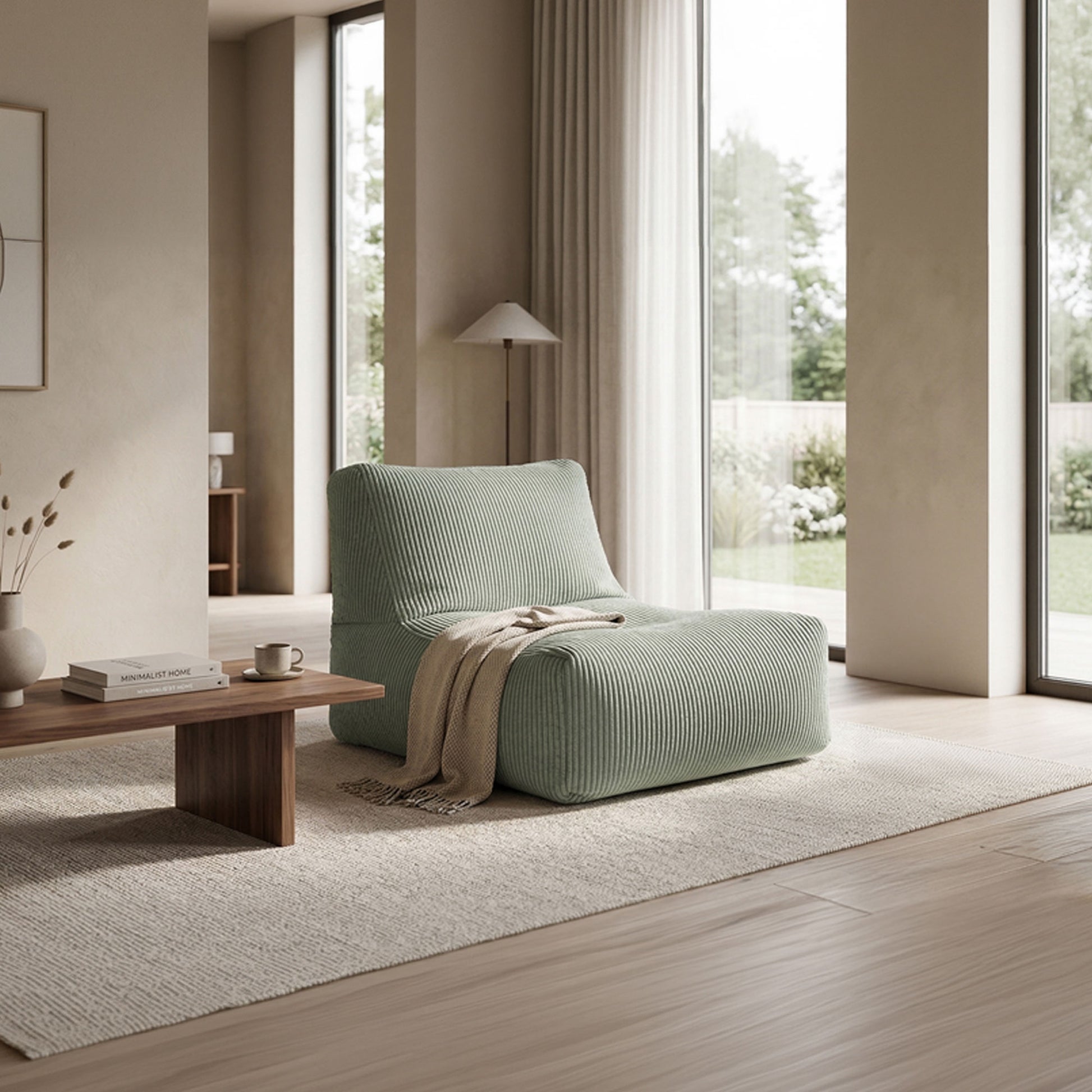 Pouf-chaise longue Shara Rock