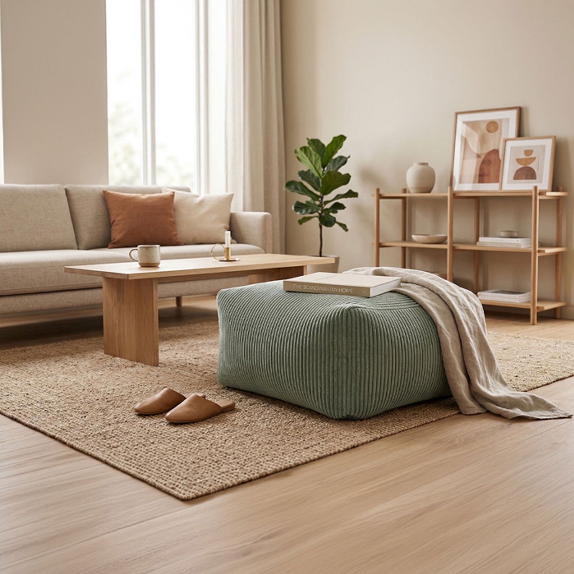 Pouf roulant Shara de Gouchee Home