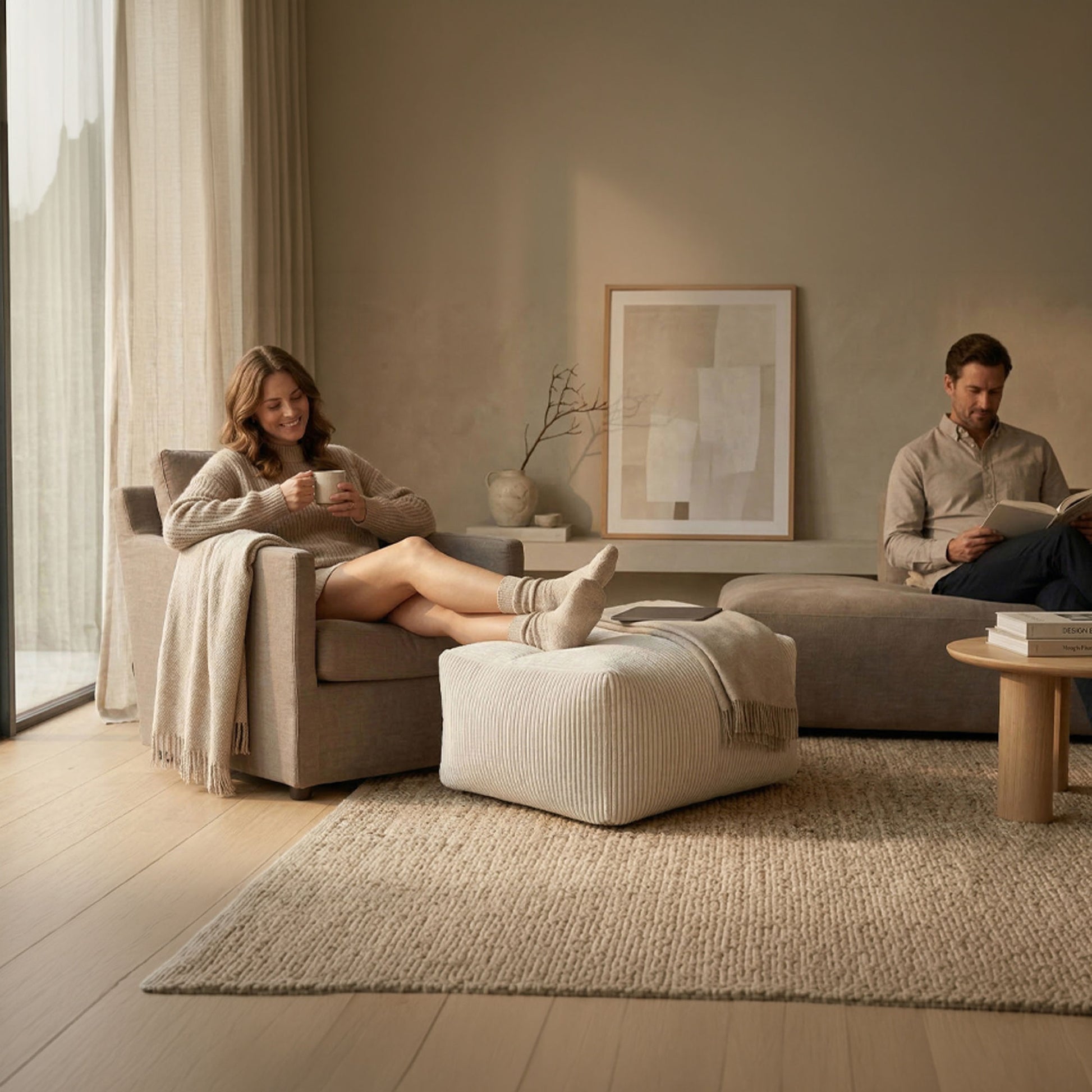 Pouf roulant Shara de Gouchee Home